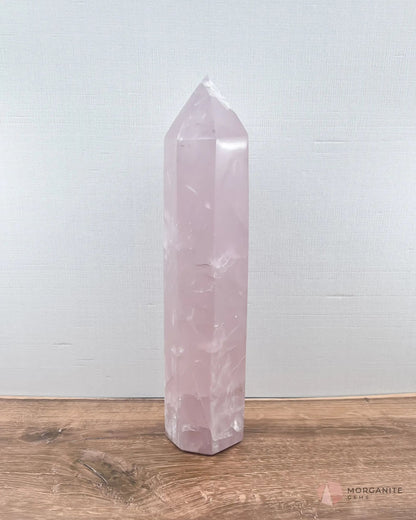 Natural Rose Quartz Towers-Morganite Gems