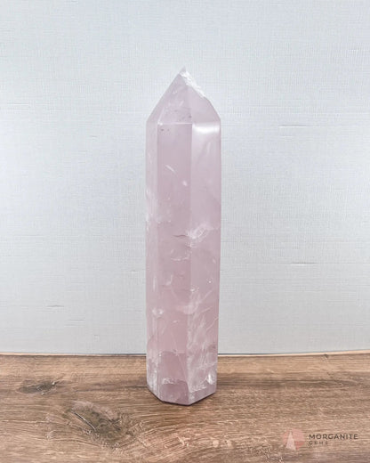 Natural Rose Quartz Towers-Morganite Gems