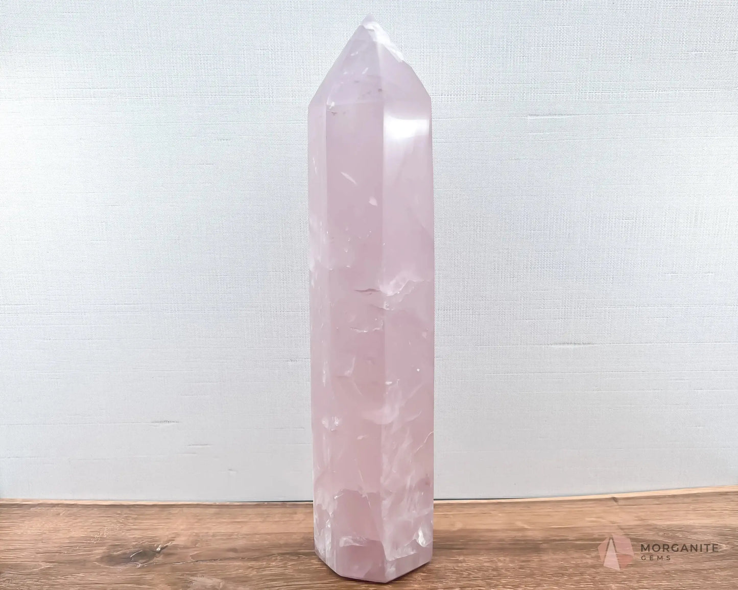 Natural Rose Quartz Towers-Morganite Gems