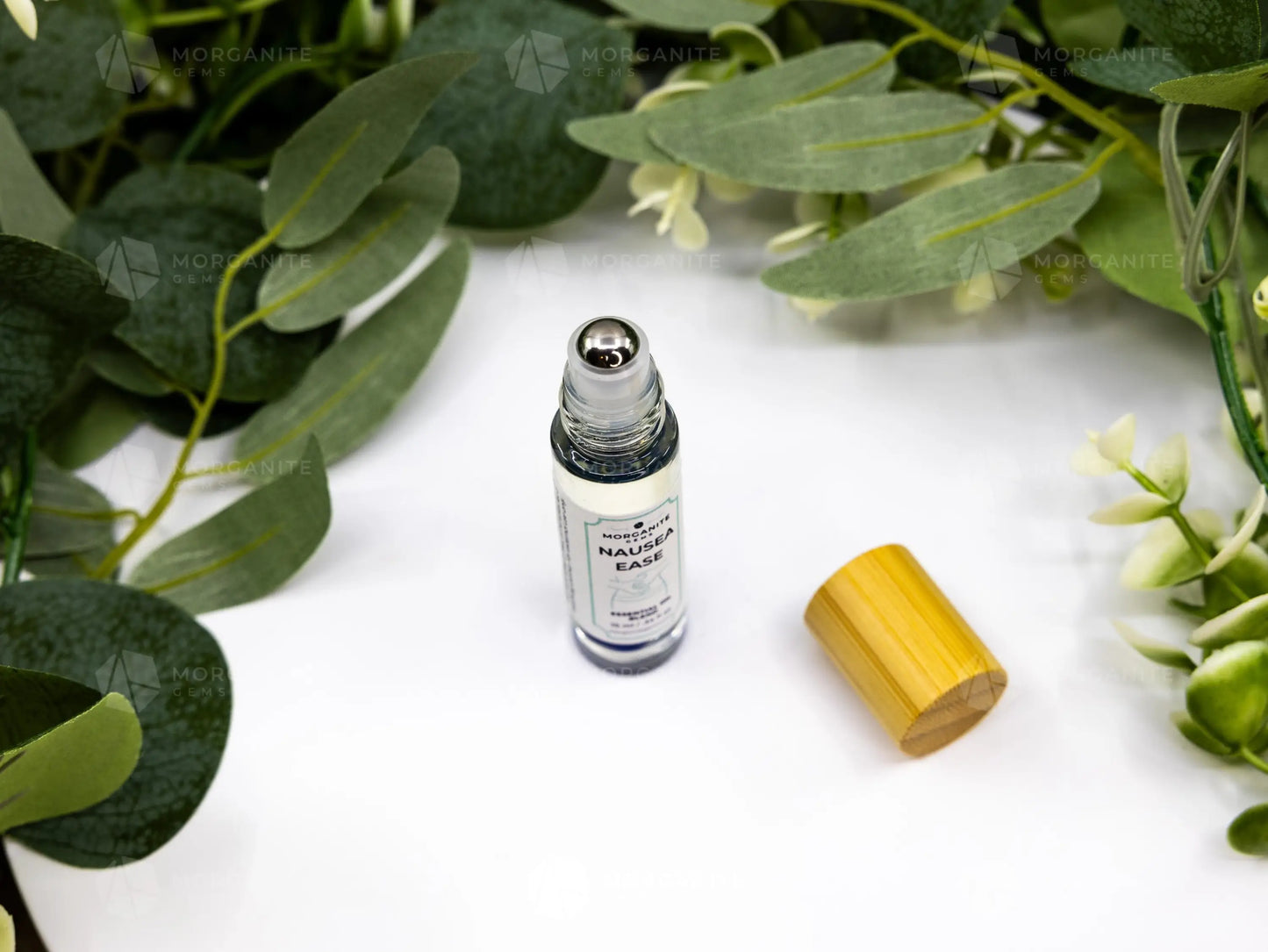 Nausea Ease Roll-On Essential Oil Blend-Morganite Gems