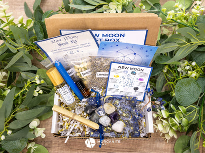 New Moon Intention Gift Box-Morganite Gems