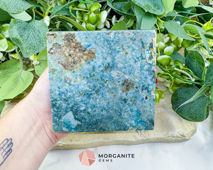 Ocean Jasper Crystal Pyramid No. 1 (4in) - Orbicular Serenity Stone for Joy & Emotional Release - Metaphysical Crystals