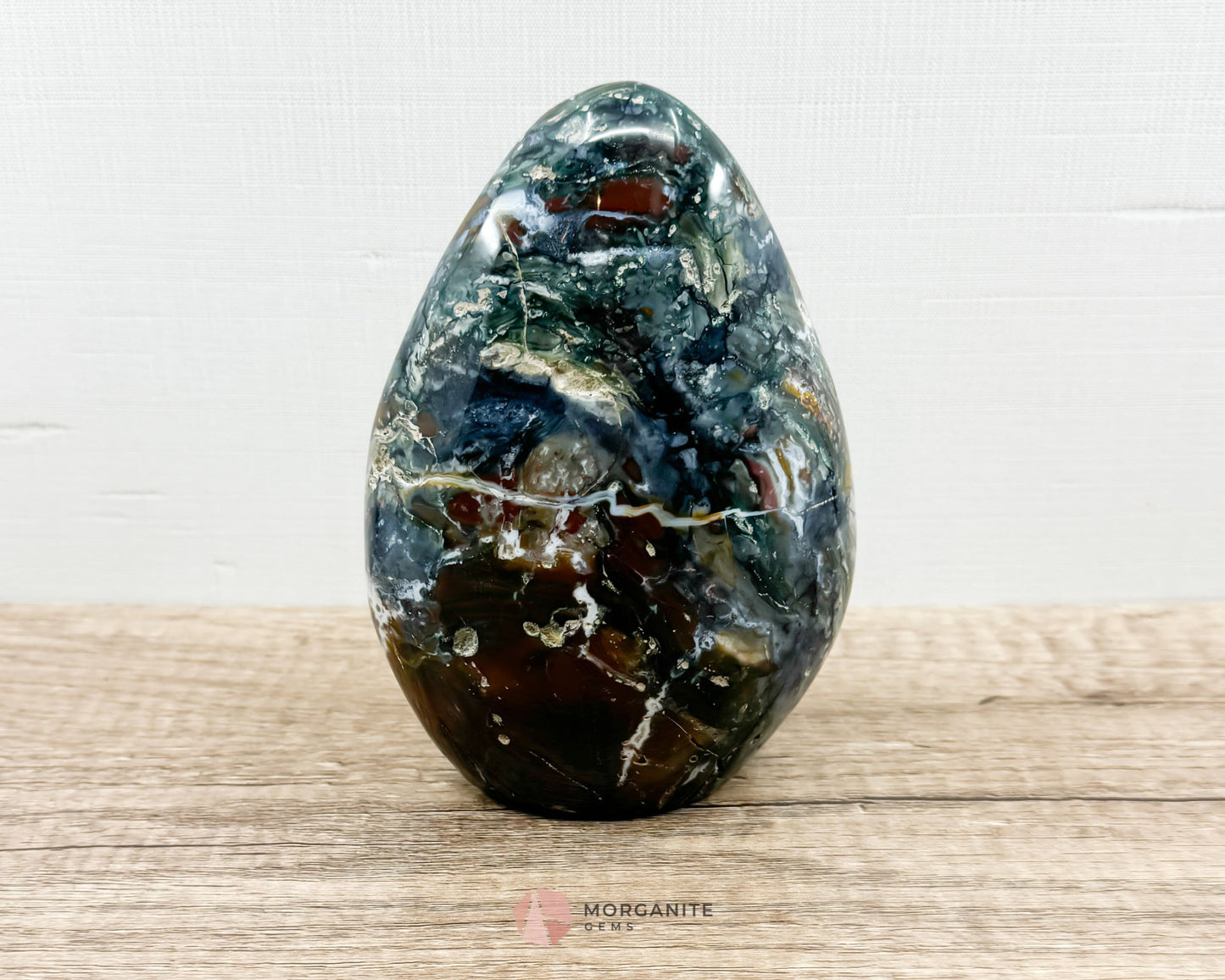 Ocean Jasper Polished Free Form-Morganite Gems