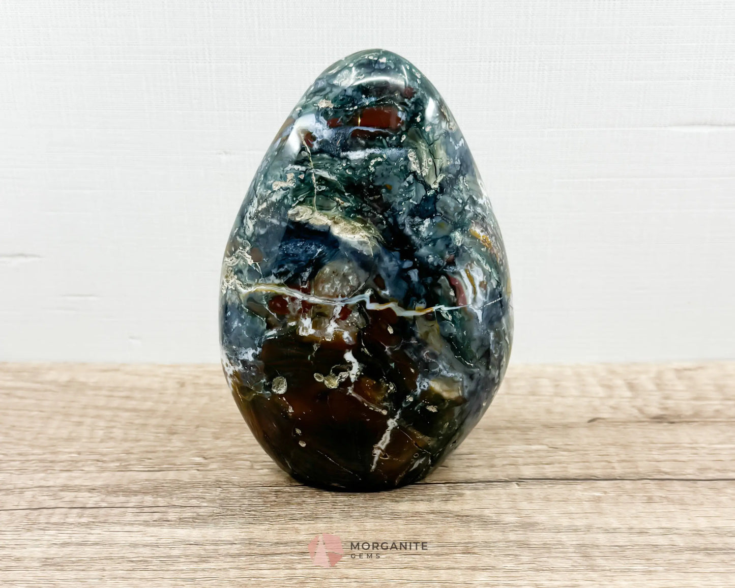 Ocean Jasper Polished Free Form-Morganite Gems