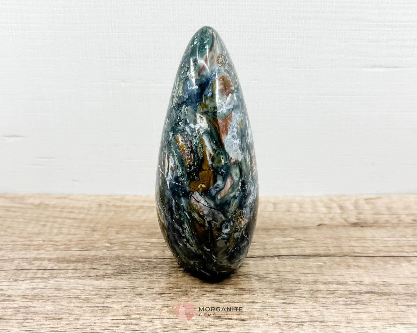 Ocean Jasper Polished Free Form-Morganite Gems