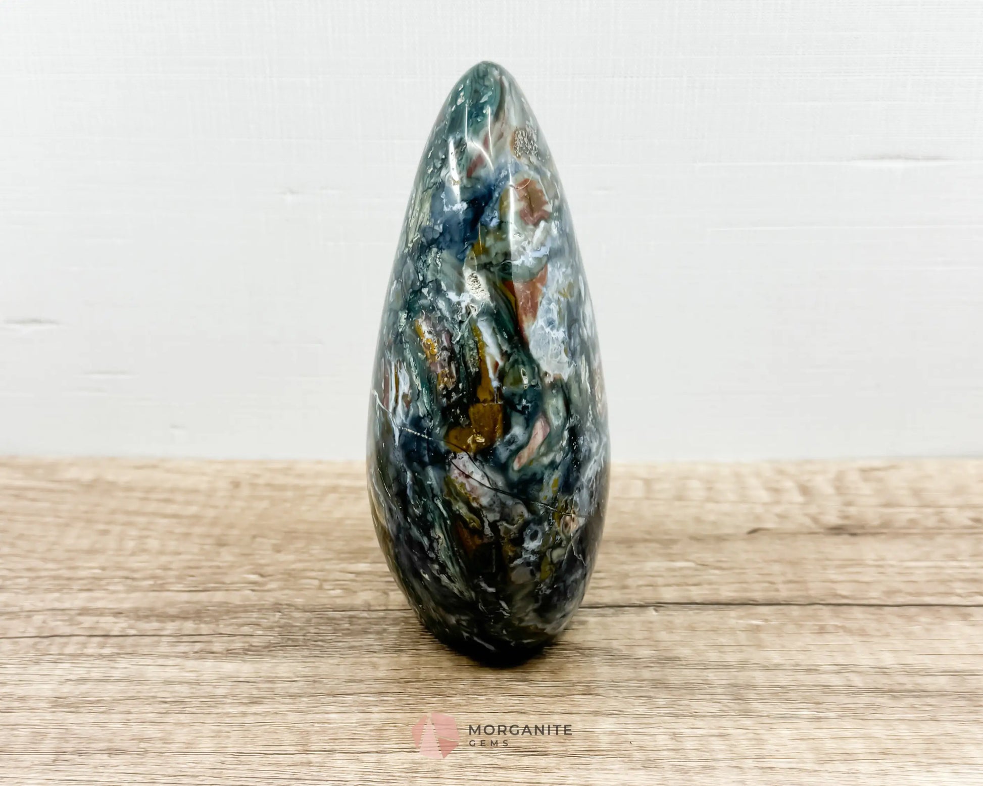 Ocean Jasper Polished Free Form-Morganite Gems