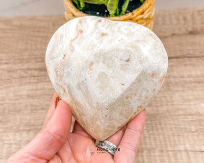 Onyx Heart Dish – Natural Stone Heart-Shaped Bowl for Jewelry, Crystals & Decor-Morganite Gems