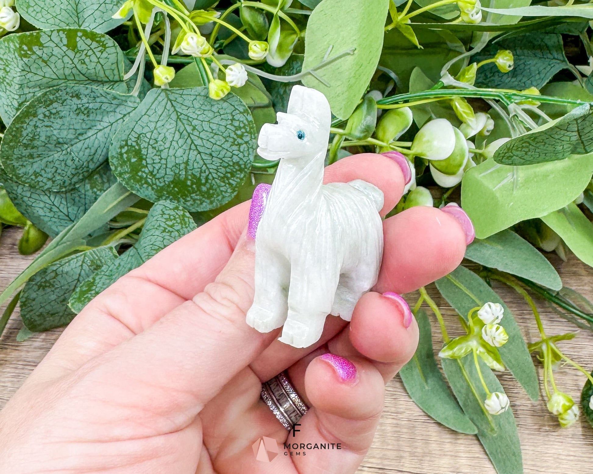 Onyx Llama Carving (2”) – Hand-Carved Symbol of Strength Endurance & Stability - Metaphysical Crystals