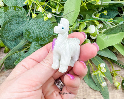 Onyx Llama Carving (2”) – Hand-Carved Symbol of Strength Endurance & Stability - Metaphysical Crystals