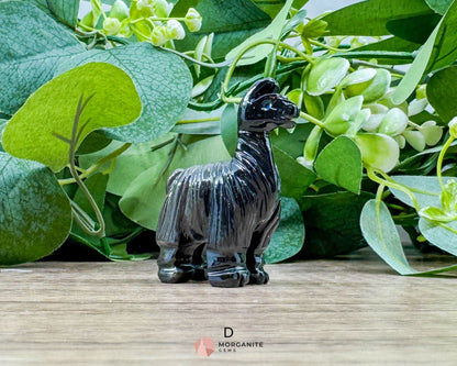 Onyx Llama Carving (2”) – Hand-Carved Symbol of Strength Endurance & Stability - D - Metaphysical Crystals