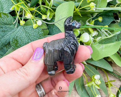 Onyx Llama Carving (2”) – Hand-Carved Symbol of Strength Endurance & Stability - Metaphysical Crystals