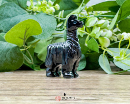 Onyx Llama Carving (2”) – Hand-Carved Symbol of Strength Endurance & Stability - E - Metaphysical Crystals
