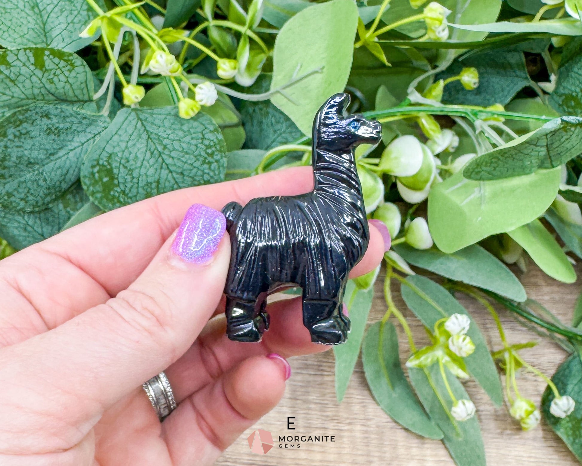 Onyx Llama Carving (2”) – Hand-Carved Symbol of Strength Endurance & Stability - Metaphysical Crystals