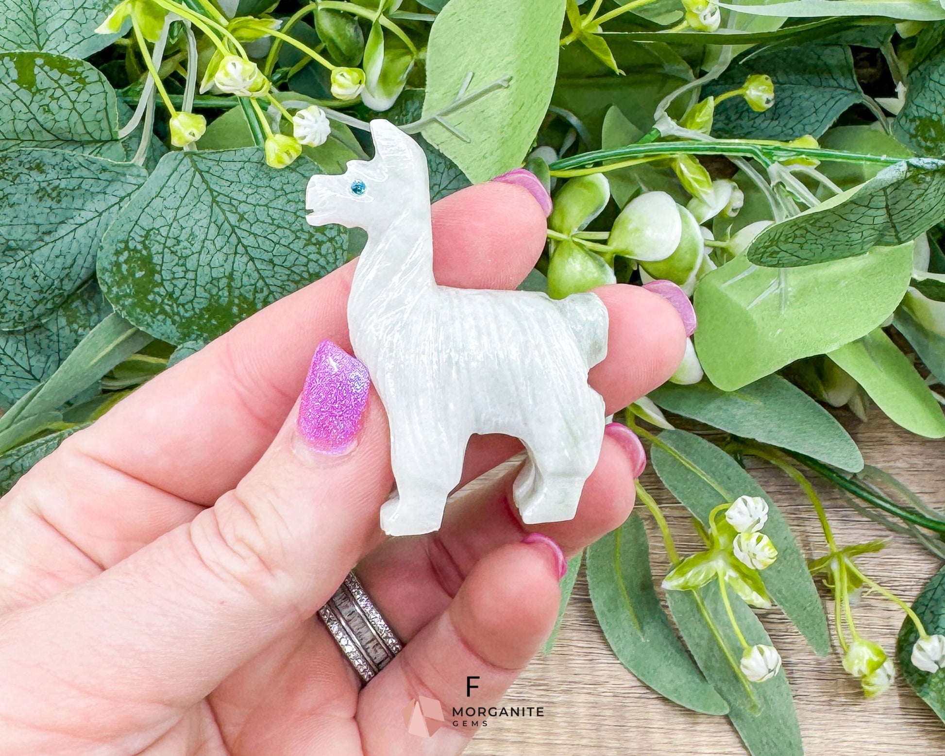 Onyx Llama Carving (2”) – Hand-Carved Symbol of Strength Endurance & Stability - Metaphysical Crystals