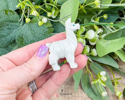 Onyx Llama Carving (2”) – Hand-Carved Symbol of Strength Endurance & Stability - Metaphysical Crystals