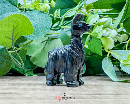 Onyx Llama Carving (2”) – Hand-Carved Symbol of Strength Endurance & Stability - C - Metaphysical Crystals