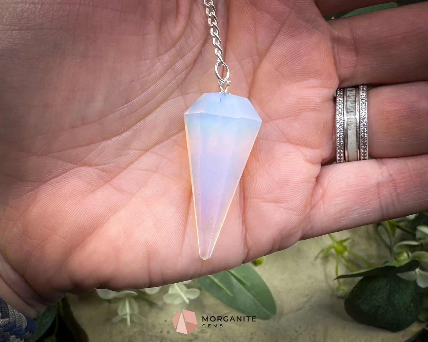 Opalite Pendulum for Transition & Inner Peace - Metaphysical Crystals