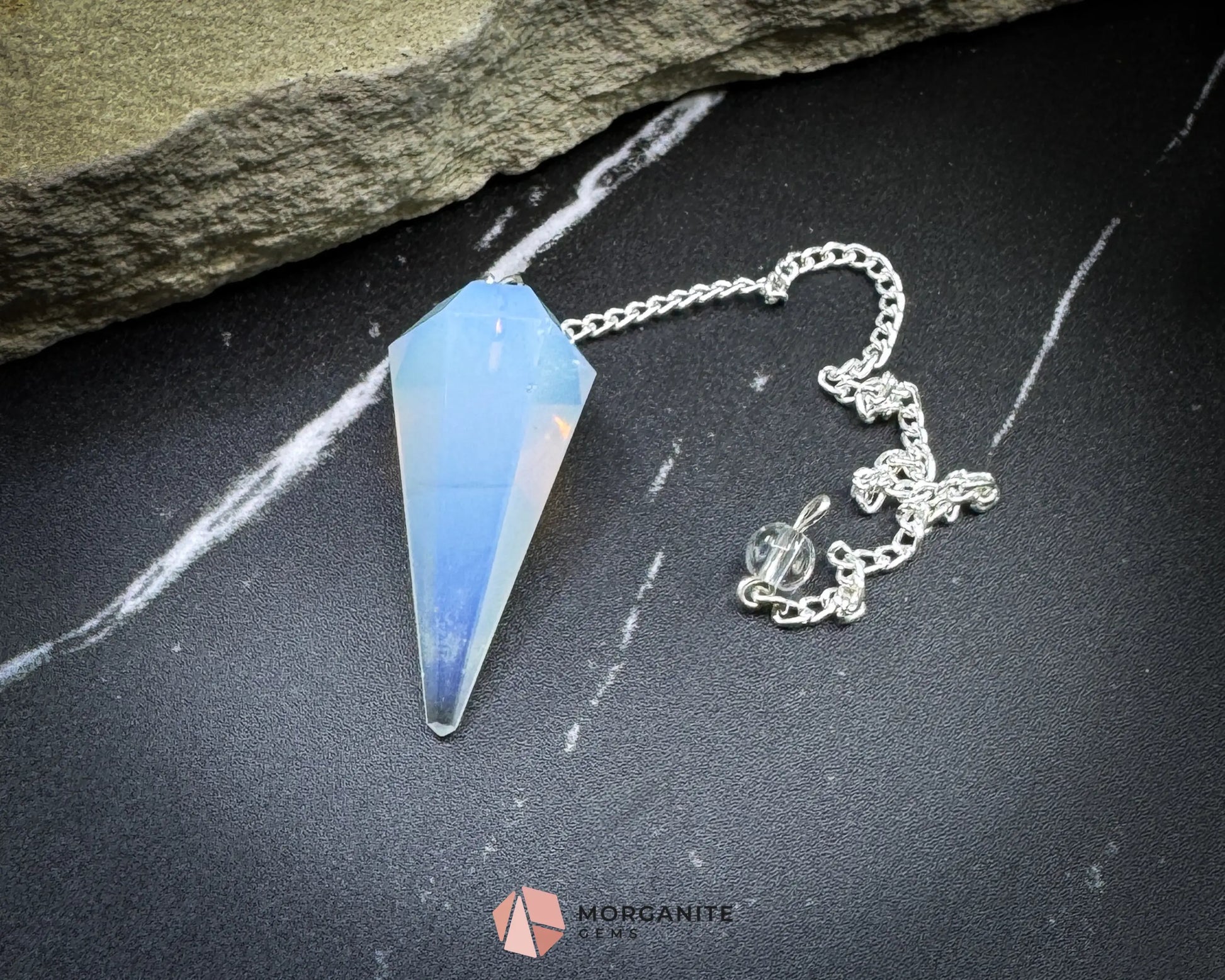 Opalite Pendulum for Transition & Inner Peace - Metaphysical Crystals