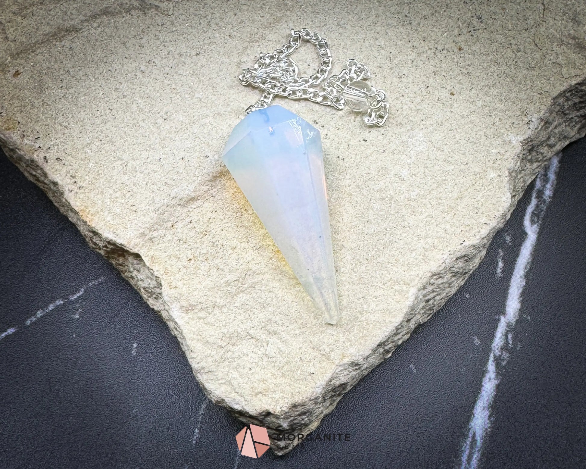 Opalite Pendulum for Transition & Inner Peace - Metaphysical Crystals
