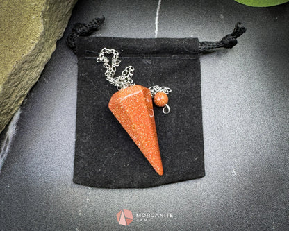 Goldstone Pendulum for Ambition Motivation & Personal Drive - Metaphysical Crystals
