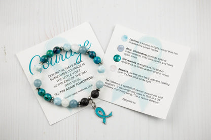 Ovarian Cancer Bracelet-Morganite Gems