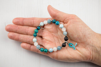 Ovarian Cancer Bracelet-Morganite Gems