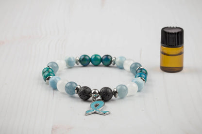 Ovarian Cancer Bracelet-Morganite Gems