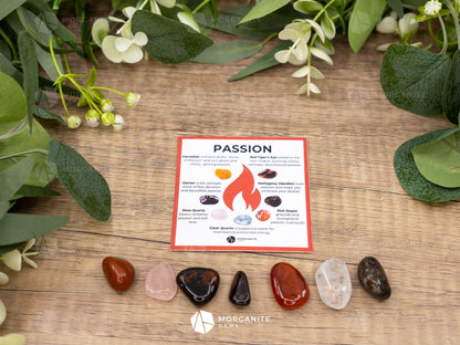 Passion Crystal Set – Ignite Desire Creativity and Vital Energy - Mini