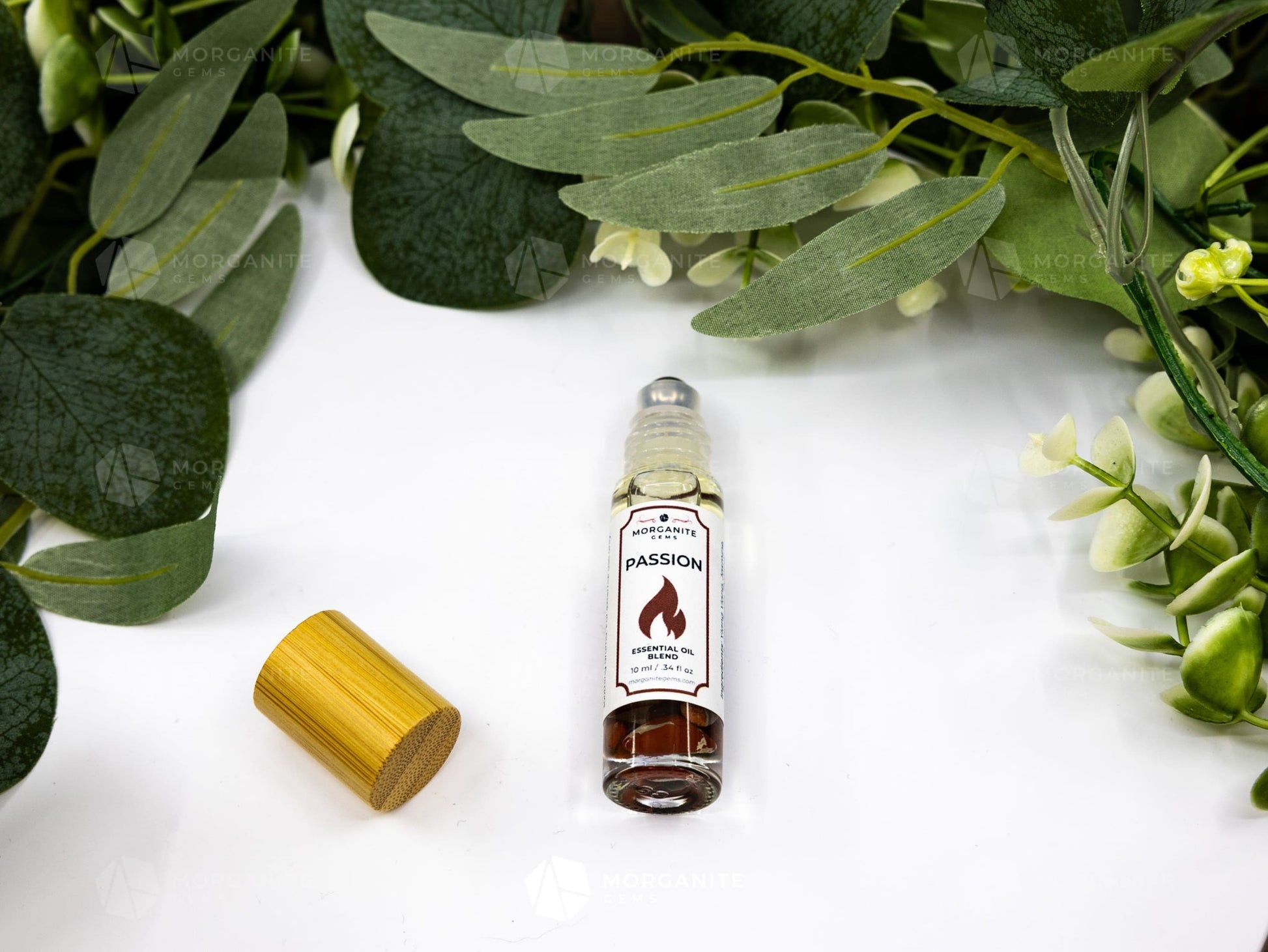 Passion Roll-On Essential Oil Blend-Morganite Gems