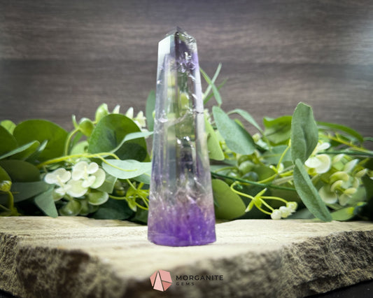 Phantom Amethyst Obelisk – AAA Polished Crystal Tower for Intuition Healing & Spiritual Growth - Metaphysical Crystals