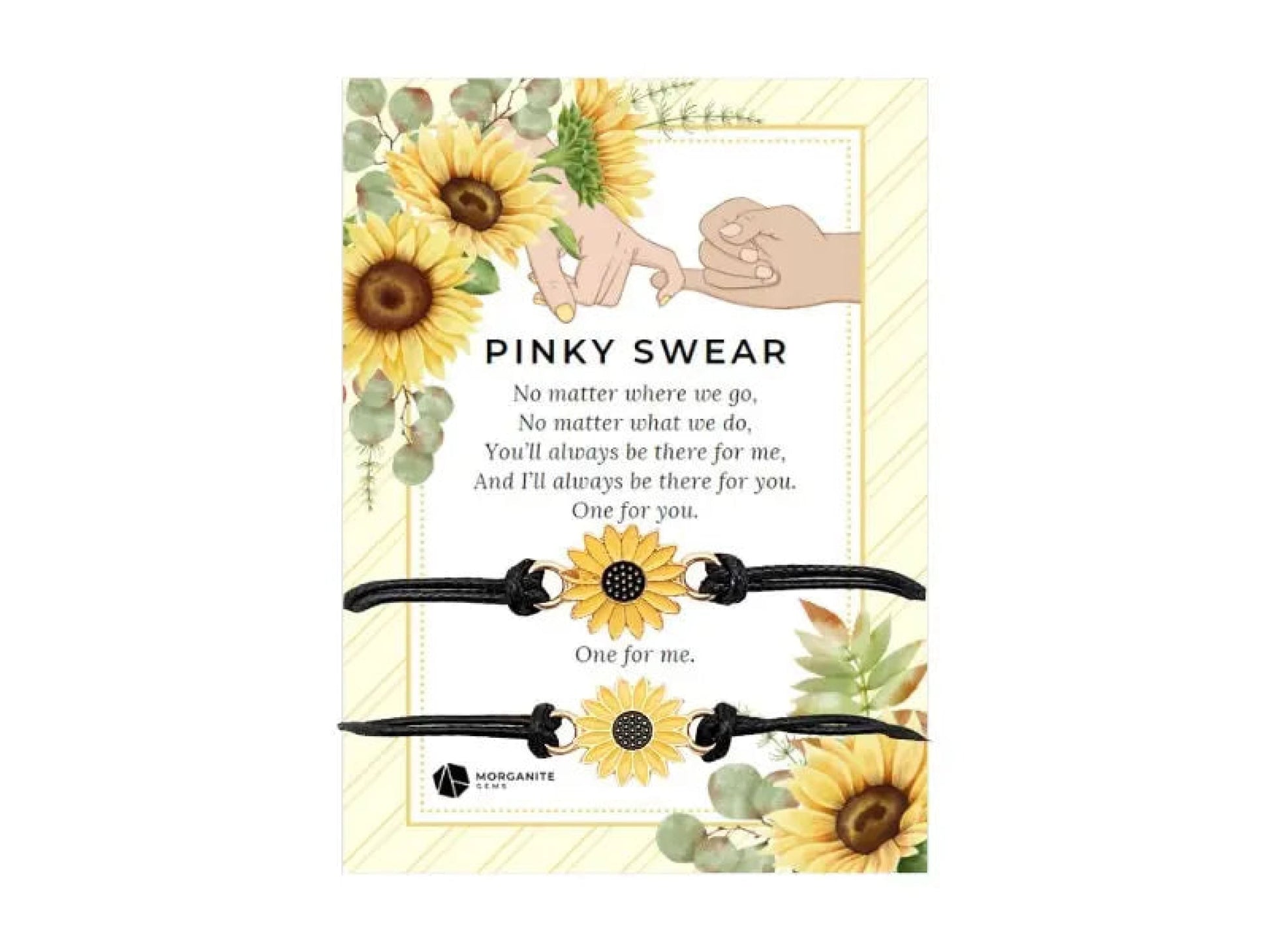 Pinky Swear Sunflower Bracelet-Morganite Gems