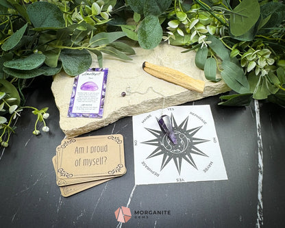 Pisces Pendulum Set – Astrology Crystal Divination Kit with Gift Box Zodiac Mat & Intuitive Energy Tools - Metaphysical