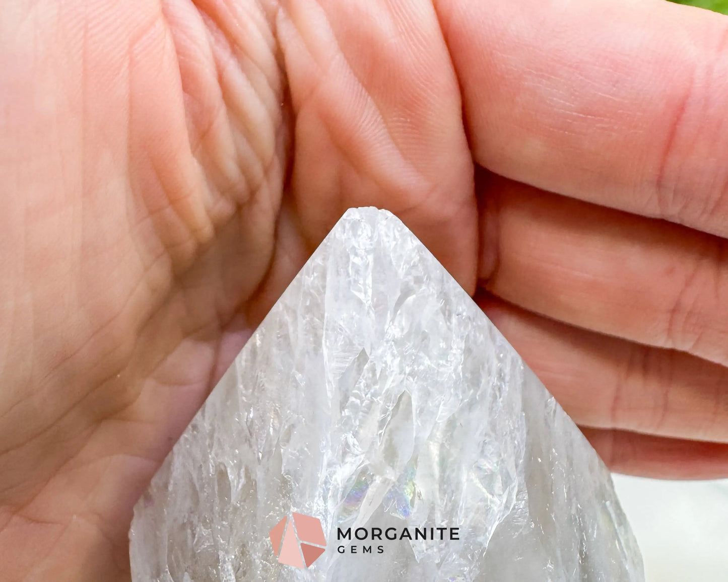 Polished Agate Geode Point (14.5oz) – Clear Quartz Druzy Tower for Amplification & Clarity - Metaphysical Crystals