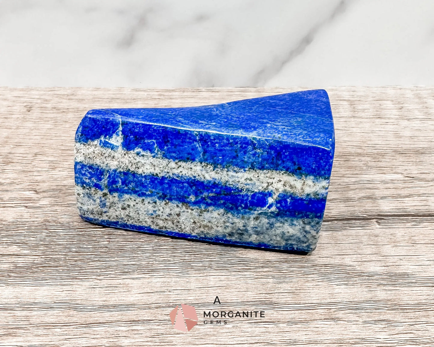 Polished Extra Quality Blue Lapis Lazuli AAA Free forms – Unique Hand-Carved Crystals for Wisdom and Intuition-Morganite Gems
