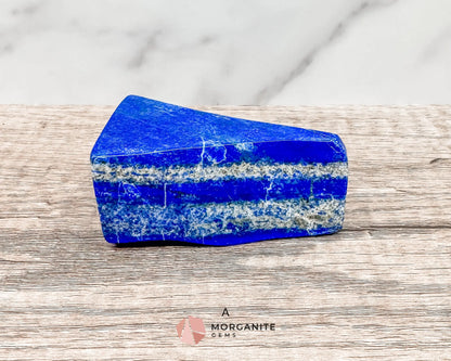 Polished Extra Quality Blue Lapis Lazuli AAA Free forms – Unique Hand-Carved Crystals for Wisdom and Intuition-Morganite Gems