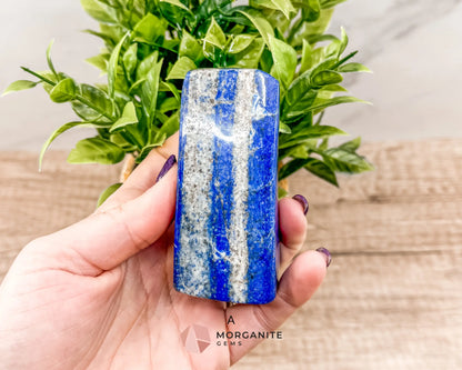 Polished Extra Quality Blue Lapis Lazuli AAA Free forms – Unique Hand-Carved Crystals for Wisdom and Intuition-Morganite Gems