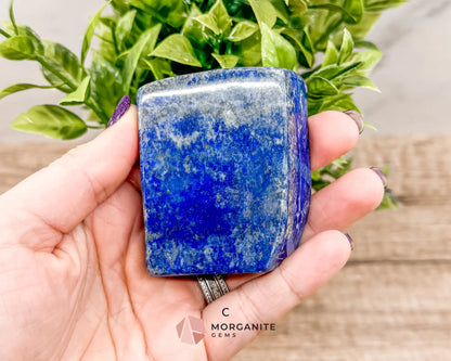 Polished Extra Quality Blue Lapis Lazuli AAA Free forms – Unique Hand-Carved Crystals for Wisdom and Intuition-Morganite Gems
