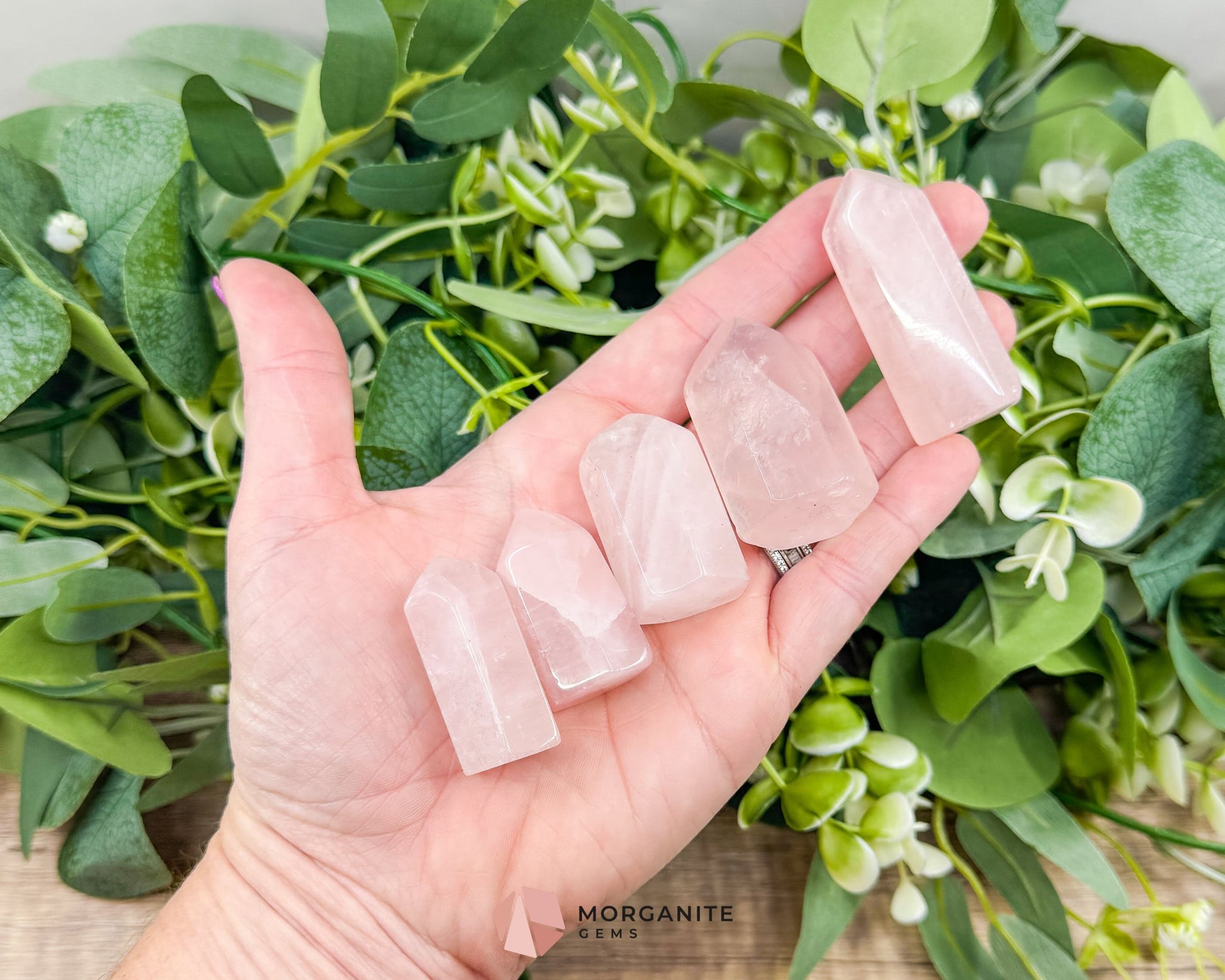 Polished Rose Quartz Tower (1-3 Inches) – Soothing Heart Energy Crystal - Metaphysical Crystals