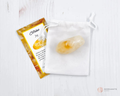 Positivity Scented Candle with Crystal for Self Care Kit and Mental Health Gift-Morganite Gems