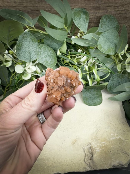 Moroccan Aragonite Starburst Specimen – 66 g Radiant Star Cluster