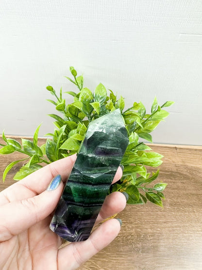 Fluorite Tower Point: Vibrant Clarity and Energy Amplification