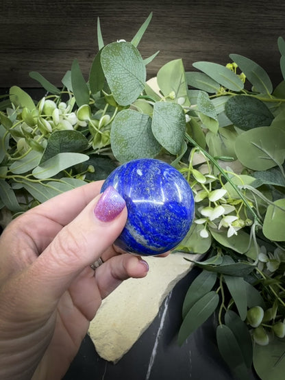 Lapis Lazuli Sphere AAA Quality (43–50mm) | Intuition, Wisdom & Inner Truth