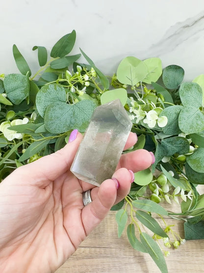 AAA Quality Garden Quartz Tower – Lodolite Crystal for Manifestation & Spiritual Growth No. 5