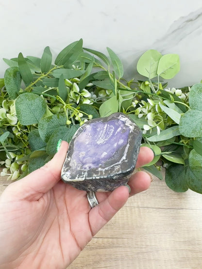 Tiffany Stone from Utah – 284g Rare Polished Mineral Specimen for Intuition, Transformation & Collector Display