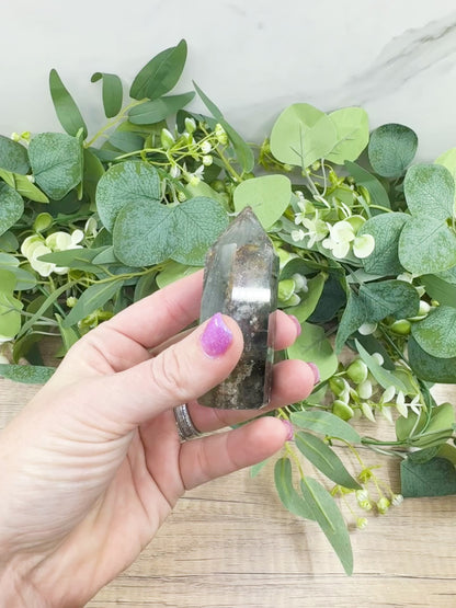 AAA Quality Garden Quartz Tower – Lodolite Crystal for Manifestation & Spiritual Growth No. 6