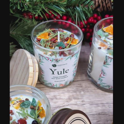Yule Candle, Winter Solstice Candle, Christmas Candle, Holiday Candle