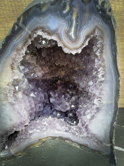 Amethyst Cathedral Geode 12lb – Deep Purple Crystal Cluster for Healing, Meditation & Display