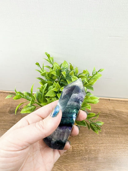 Fluorite Tower Point: Vibrant Clarity and Energy Amplification