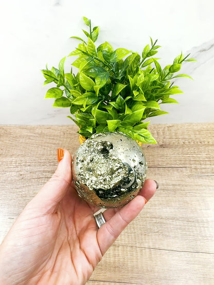 Pyrite Sphere – AAA Quality for Abundance and Protection