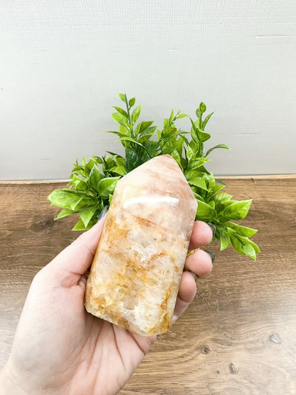 Golden Healer Quartz Tower Points: Elevate Your Spirit with Healing Energy